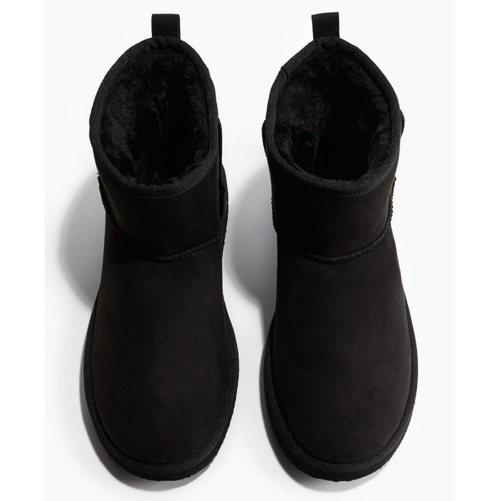 H&M Men's Warm Lined Slip on Black Boots Size 10.5 NEW with Tags